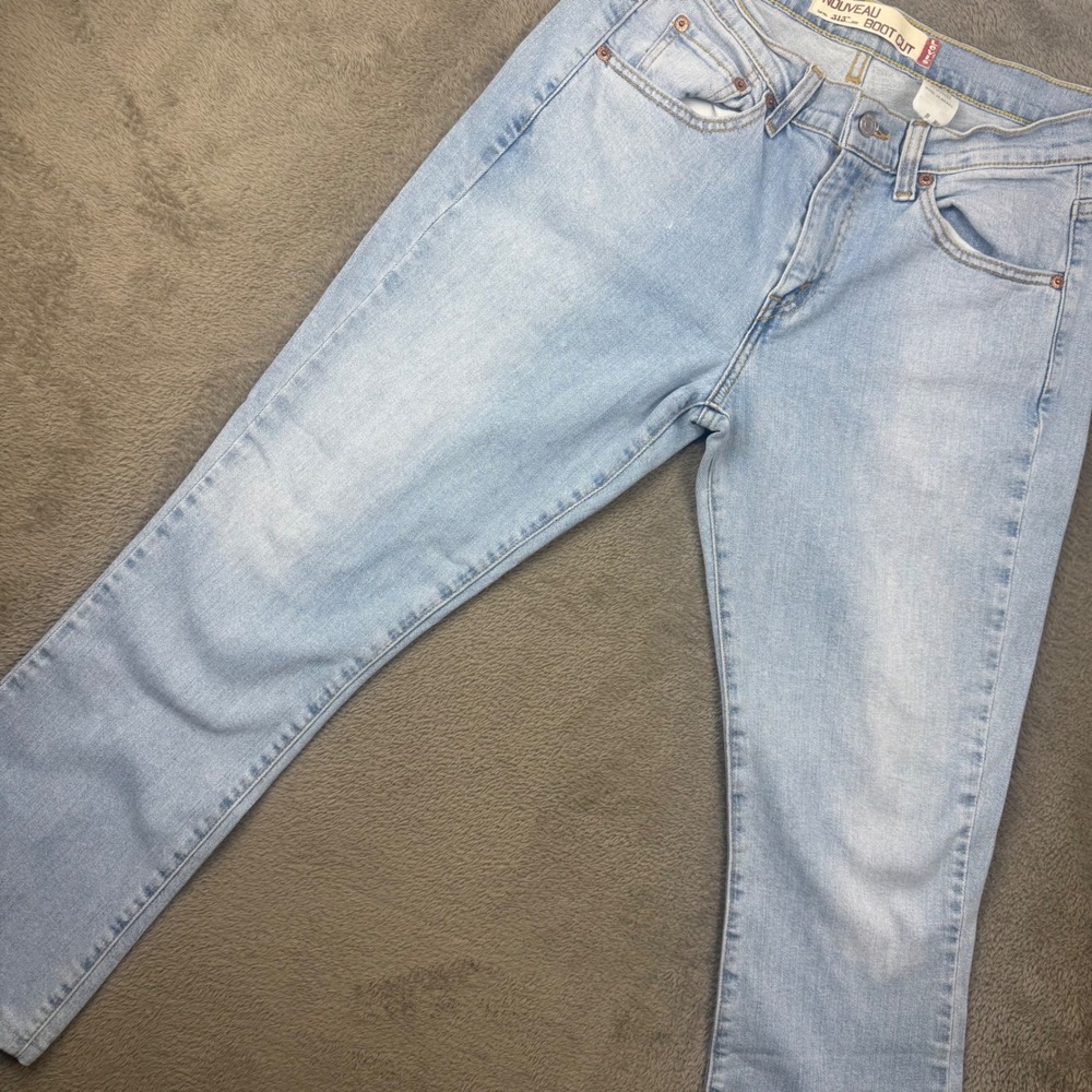 Levis 515 Nouveau Boot Cut Jeans Womens 8L Light Wash Blue Excellent Vintage Y2K